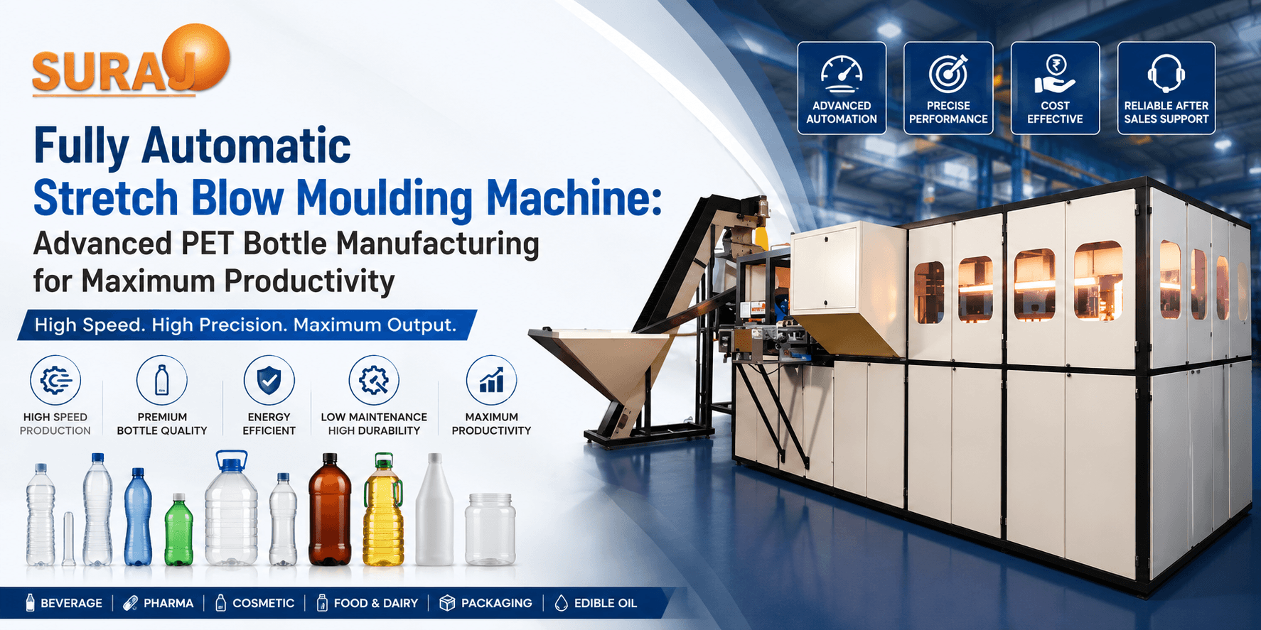 Fully Automatic Stretch Blow Moulding Machine: Advanced PET Bottle Manufacturing for Maximum Productivity